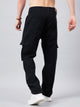 Men's Black Baggy Denim Cargo