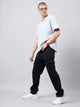 Men's Black Baggy Denim Cargo