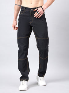 Men's Dark Grey Baggy Fit Jeans