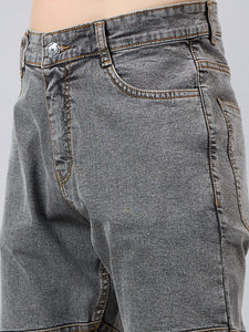 Men's Light Grey Baggy Fit Jeans