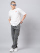 Men's Light Grey Baggy Fit Jeans