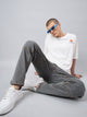 Men's Light Grey Baggy Fit Jeans