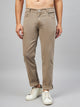 Men's Beige Relaxed Fit Jeans