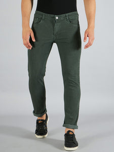 Men's Green Relax Fit Jeans