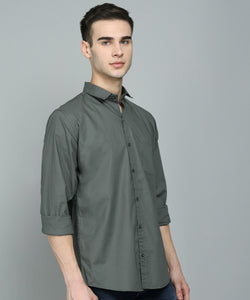 Men's Cotton Green Casual Shirt