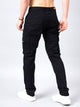 Men's Black Cotton Cargo Trousers