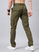 Men's Dark Olive Cotton Cargo Trousers