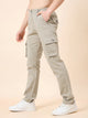 Men's Light Grey Cotton Cargo Trouser