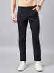 Men's Relaxed Black Pure Cotton Trousers