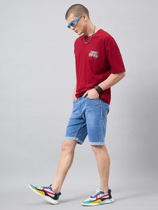 Men's Light Blue Denim Shorts