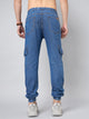 Men's Light Blue Denim Cargo Jogger