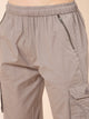 Men's Light Brown Cotton Three Fourth Shorts