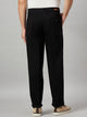 Men Relaxed Black Pure Cotton Trousers