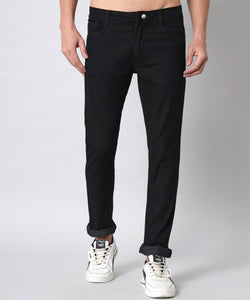 Men's Black Relax Fit Jeans