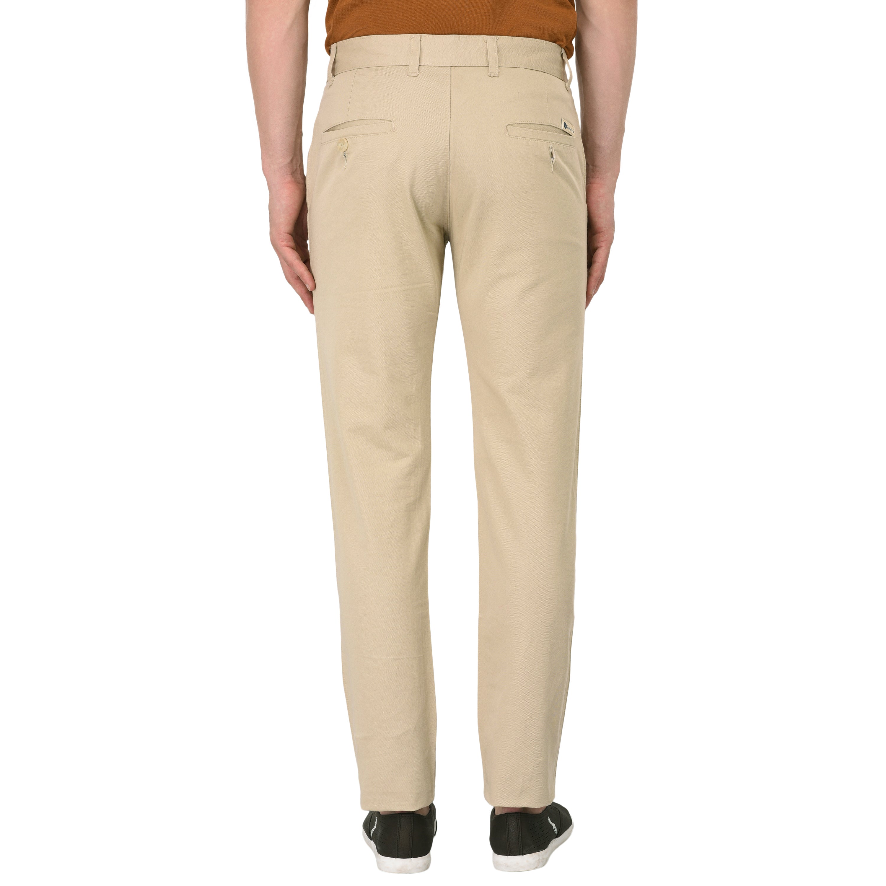 Buy Burnt Umber Beige Regular Fit Cotton Trousers for Men Online  Tata CLiQ